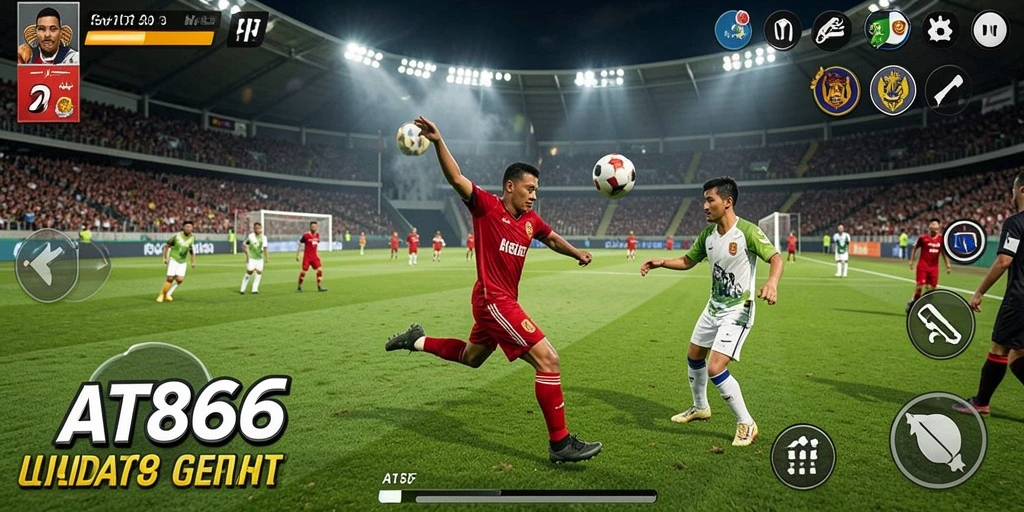 Screenshot AT866 menampilkan aksi seru dalam pertandingan olahraga yang mendebarkan.