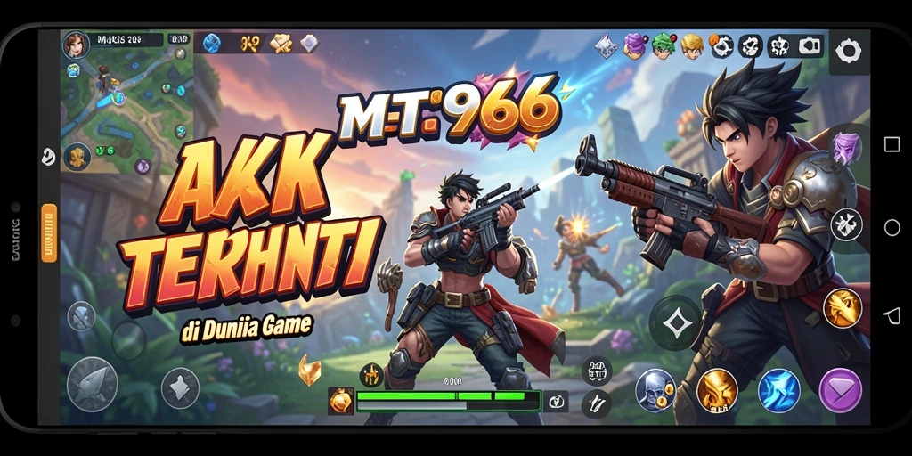 Tampilan gameplay yang mendebarkan di MT966 dengan aksi seru.